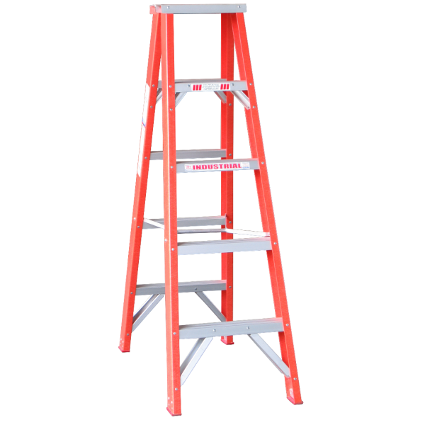 INDALEX 1.5M  Industrial Fibreglass 150KG Tradesman Double Sided Step Ladder