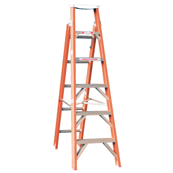 INDALEX 1.8M-3.2M  Industrial Fibreglass 150KG Tradesman Dual Purpose Step Ladder