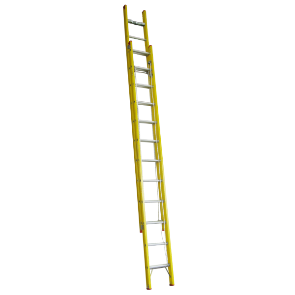 INDALEX 4.0M-6.7M Fibreglass 135KG Tradesman Extension Ladder