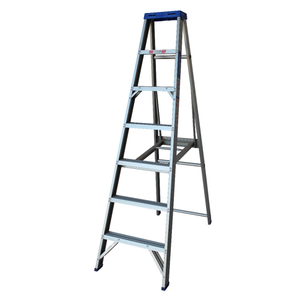 INDALEX 2.1M  Industrial Aluminium 180KG Pro Series Single Sided Step Ladder