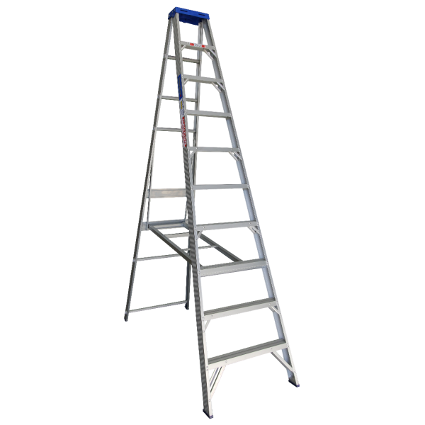 INDALEX 3.0M  Industrial Aluminium 180KG Pro Series Single Sided Step Ladder