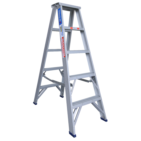 INDALEX 1.5M Aluminium 180KG Pro Series Double Sided Step Ladder
