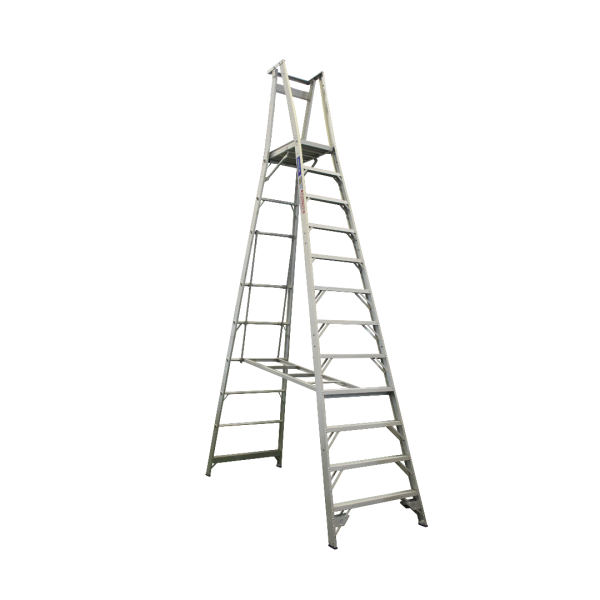 INDALEX 3.6M  Industrial Aluminium 150KG Pro Series Platform Ladder