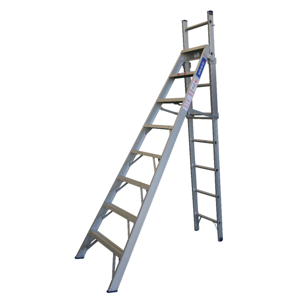 INDALEX 2.4M-4.1M  Industrial Aluminium 150KG Pro Series Combination Ladder