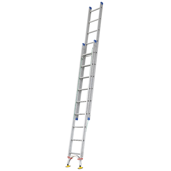 INDALEX 3.2M-5.3M  Industrial Aluminium 180KG Pro Series Extension Ladder - Level Arc