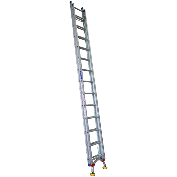 INDALEX 4.4M-7.8M Aluminium 150KG Pro Series Extension Ladder - Level Acr
