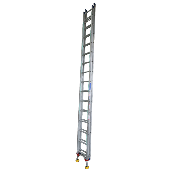 INDALEX 5.0M-9.0M  Industrial Aluminium 150KG Pro Series Extension Ladder - Level Arc