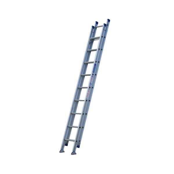 INDALEX 3.2M-5.3M  Industrial Aluminium 180KG Pro Series Extension Ladder - Swivel Feet