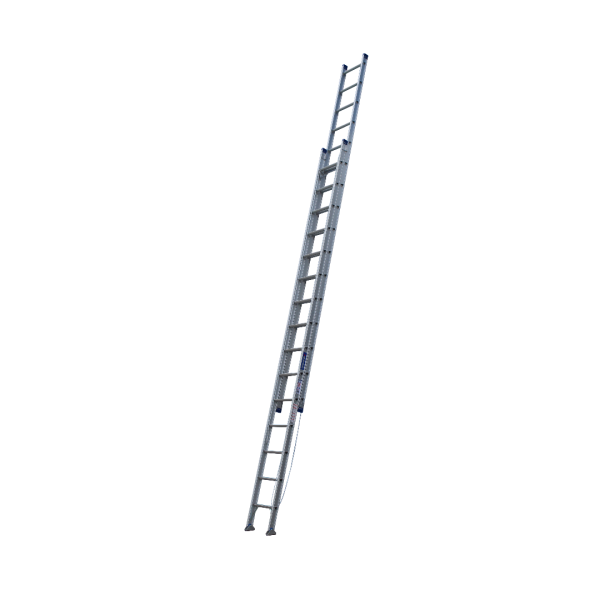 INDALEX 5.0M-9.0M  Industrial Aluminium 150KG Pro Series Extension Ladder - Swivel Feet