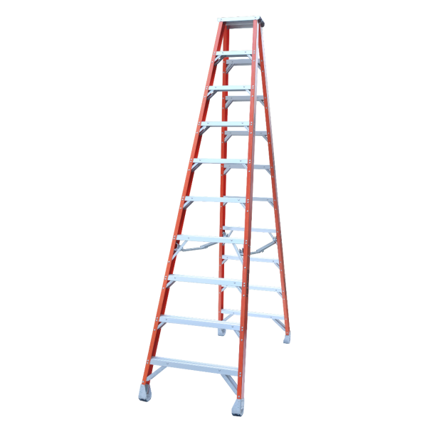 INDALEX 3.0M  Industrial Fibreglass 180KG Pro Series Double Sided Step Ladder