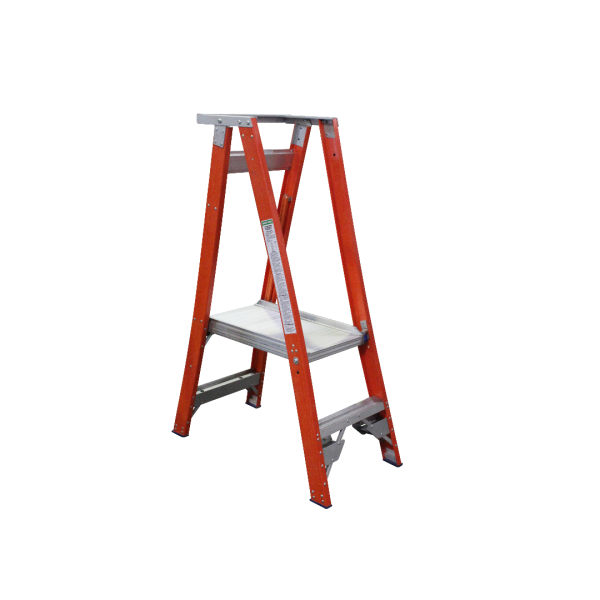 INDALEX 0.6M  Industrial Fibreglass 180KG Pro Series Platform Ladder