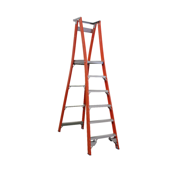 INDALEX 1.8M  Industrial Fibreglass 180KG Pro Series Platform Ladder