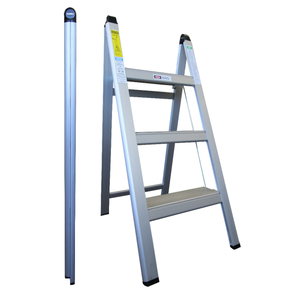 INDALEX 0.9M Aluminium 100KG Slimline Step Ladder