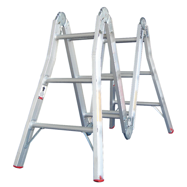 INDALEX 1m - 3.95m   Industrial Aluminium 120KG Tradesman Multipurpose Ladder