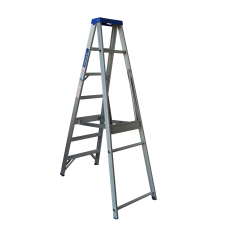 INDALEX 2.1M  Industrial Aluminium 180KG Pro Series Single Sided Step Ladder