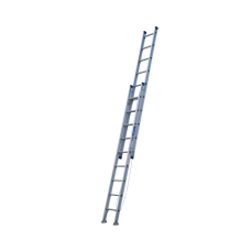 INDALEX 3.2M-5.3M Aluminium 180KG Pro Series Extension Ladder - Swivel Feet