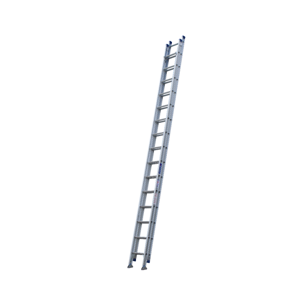 INDALEX 5.0M-9.0M  Industrial Aluminium 150KG Pro Series Extension Ladder - Swivel Feet