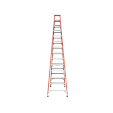 INDALEX 4.3M  Industrial Fibreglass 150KG Pro Series Double Sided Step Ladder