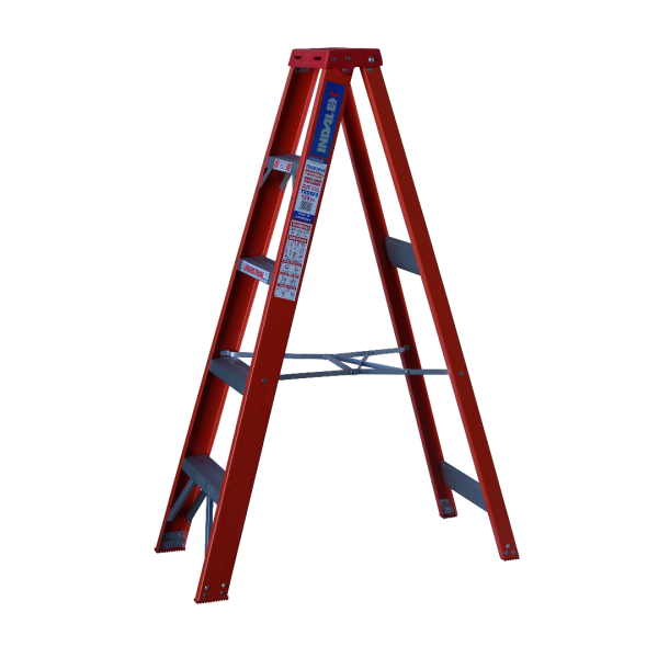INDALEX 1.5M Fibreglass 135KG Tradesman Single Sided Step Ladder